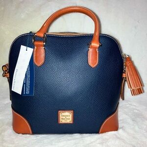 DOONEY & BOURKE Leather Satchel With Removable Strap.